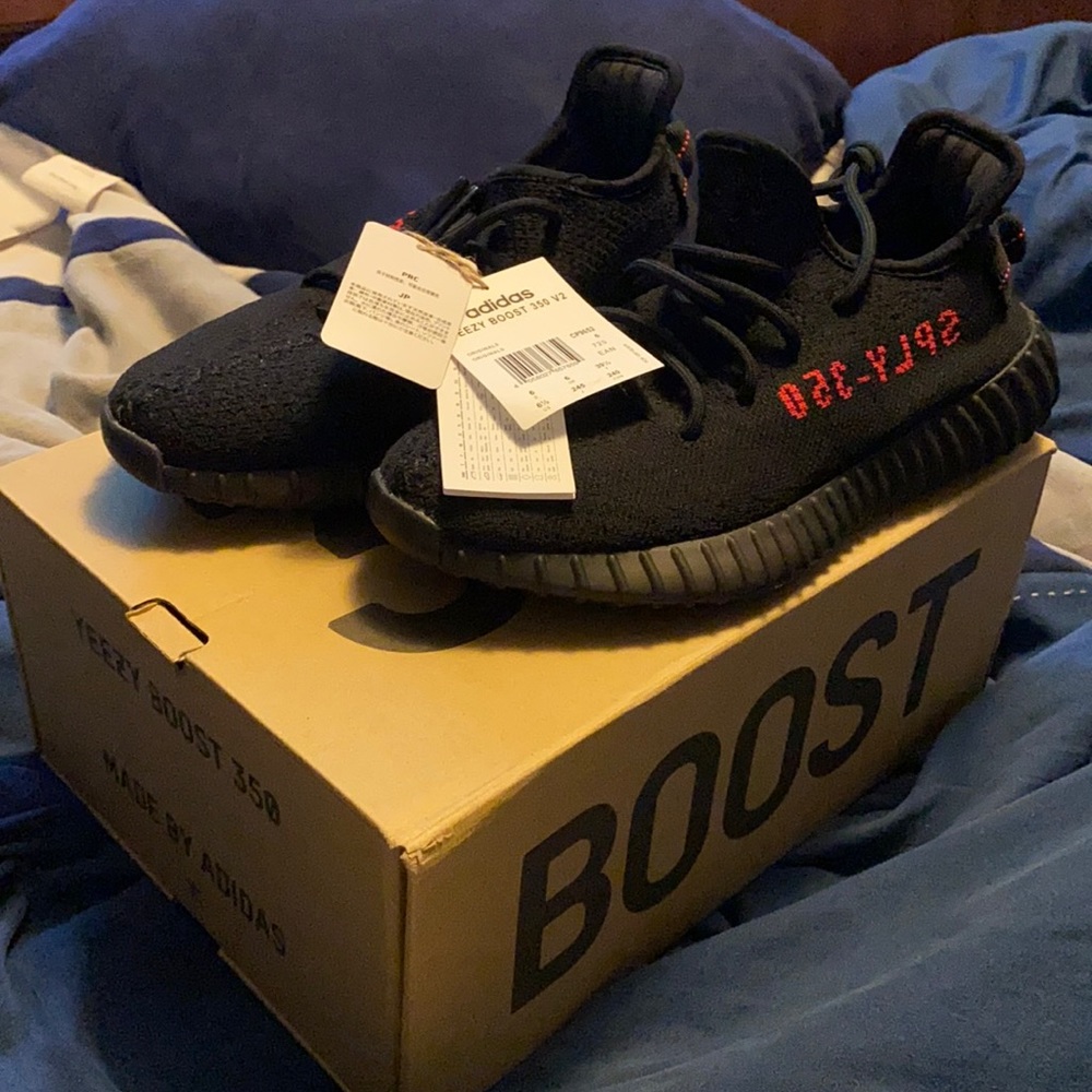 Black/Red Yeezy Boost 350 V2